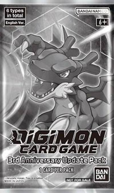3rd Anniversary Update Pack  Digimon Promotion Cards Digimon card
