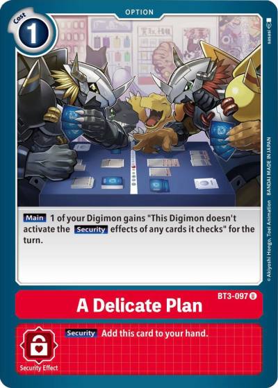 A Delicate Plan BT3-097 U Release Special Booster 1.5 Digimon card