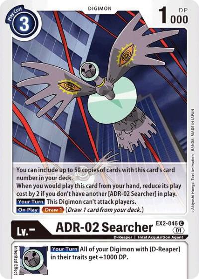 ADR 02 Searcher EX2-046 C Digital Hazard Digimon card