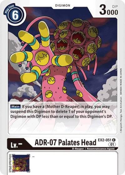 ADR 07 Palates Head EX2-051 C Digital Hazard Digimon card