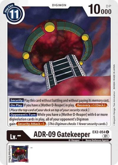ADR 09 Gatekeeper EX2-054 C Digital Hazard Digimon card