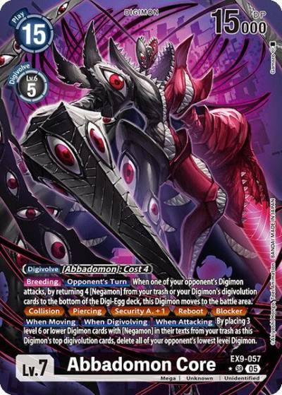 Abbadomon Core Alternate Art EX9-057 SR Versus Monsters Digimon card