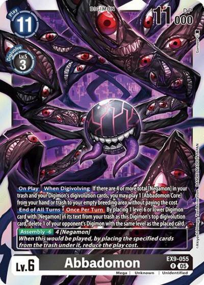 Abbadomon EX9-055 R Versus Monsters Digimon card