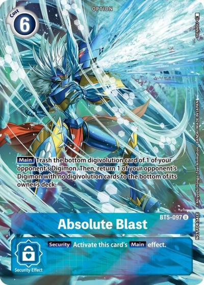 Absolute Blast Summer 2022 Dash Pack BT5-097 U Battle of Omni Digimon card