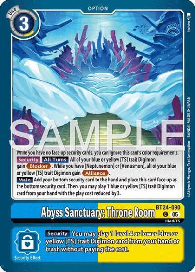 Abyss Sanctuary: Throne Room BT24-090 C Time Stranger Digimon card