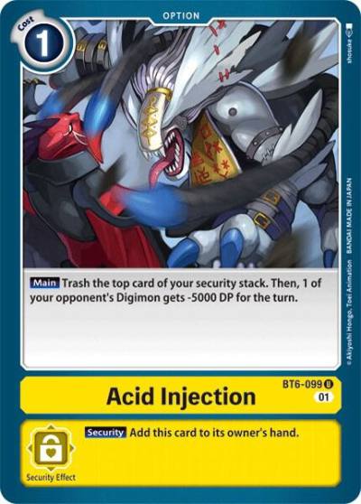 Acid Injection BT6-099 U Double Diamond Digimon card
