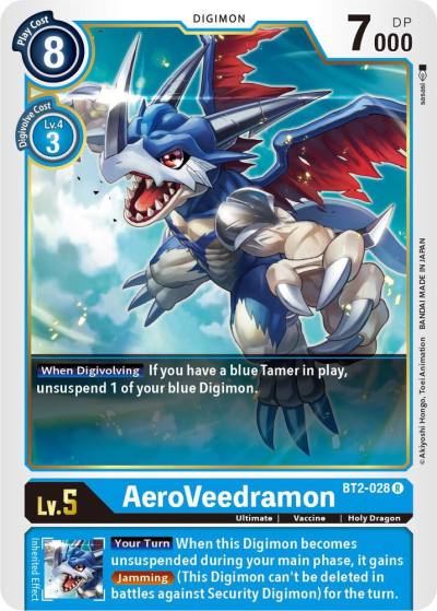 AeroVeedramon BT2-028 R Release Special Booster 1.5 Digimon card