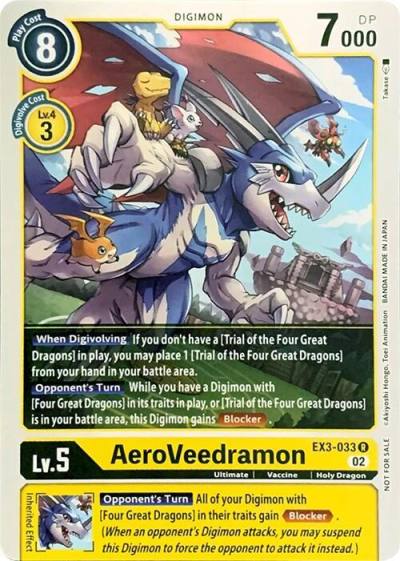 AeroVeedramon EX3-033 R Revision Pack Cards Digimon card