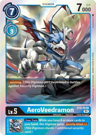 AeroVeedramon ST8-08 R Starter Deck 08: Ulforce Veedramon Digimon card