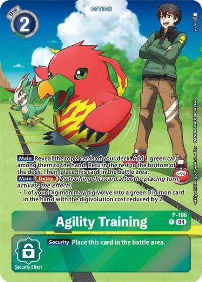 Agility Training Starter Deck 18 Exclusive P-106 P Digimon Promotion Cards Digimon card