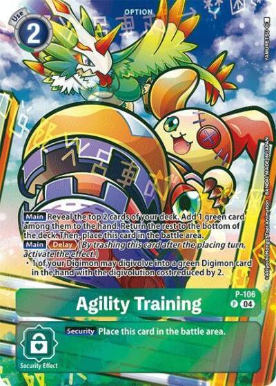 Agility Training Starter Deck 19 Exclusive P-106 P Digimon Promotion Cards Digimon card