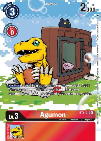 Agumon 25th Special Memorial Pack BT1-010 R Release Special Booster 1.0 Digimon card