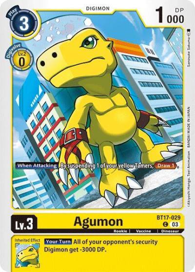Agumon BT17-029 C Secret Crisis Digimon card