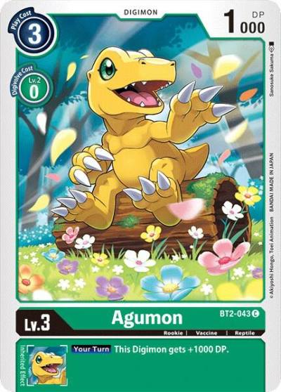 Agumon BT2-043 C Release Special Booster 1.0 Digimon card