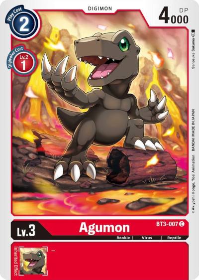 Agumon BT3-007 C Release Special Booster 1.5 Digimon card