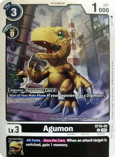 Agumon Demo Deck Exclusive ST15-02 R Digimon Demo Deck Exclusive Cards Digimon card
