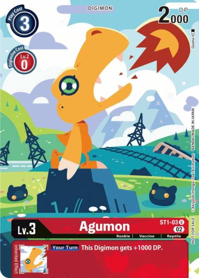 Agumon Digimon Illustration Competition Pack 2022 ST1-03 U Dimensional Phase Digimon card