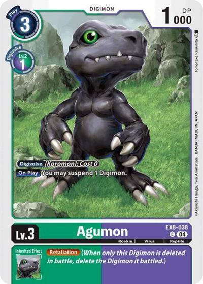 Agumon EX8-038 C Chain of Liberation Digimon card