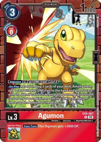 Agumon EX9-007 R Versus Monsters Digimon card