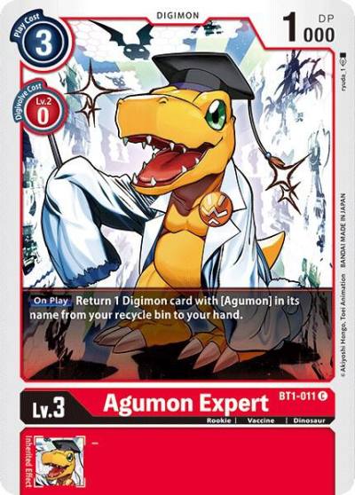 Agumon Expert BT1-011 C Release Special Booster 1.0 Digimon card