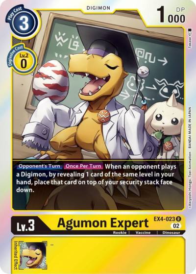 Agumon Expert EX4-023 R Alternative Being Booster Digimon card