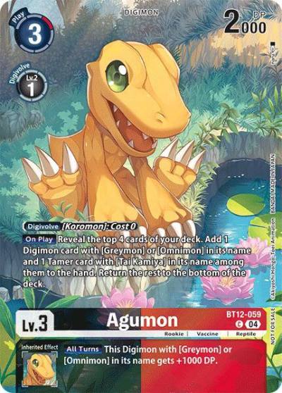 Agumon Legend Pack 2024 BT12-059 C Across Time Digimon card