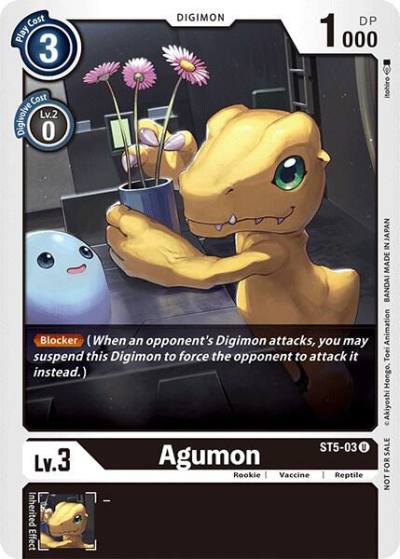 Agumon Official Tournament Pack Vol3 ST5-03 U Starter Deck 05: Machine Black Digimon card