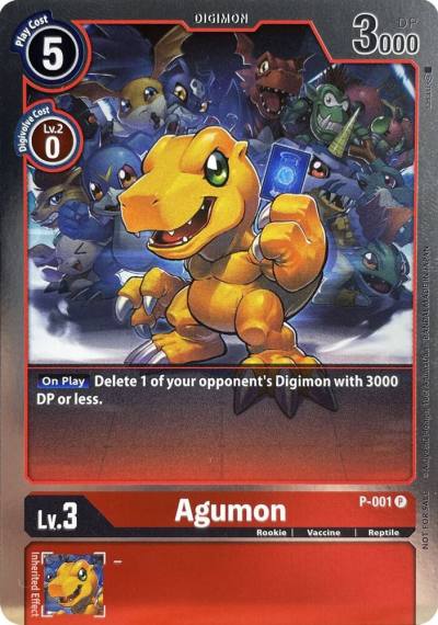 Agumon P-001 P Digimon Promotion Cards Digimon card