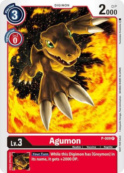 Agumon P-009 P Digimon Promotion Cards Digimon card
