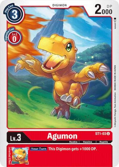 Agumon ST1-03 U Starter Deck 01: Gaia Red Digimon card