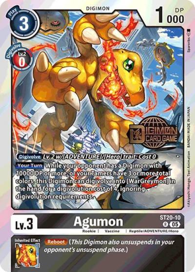 Agumon ST20-10 R Starter Deck 20: Protector of Light Release Event Cards Digimon card
