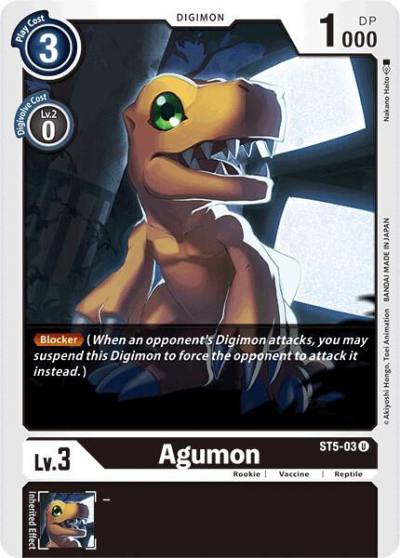 Agumon ST5-03 U Starter Deck 05: Machine Black Digimon card