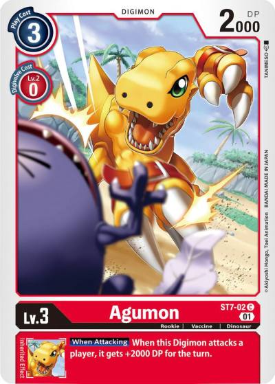 Agumon ST7-02 C Starter Deck 07: Gallantmon Digimon card