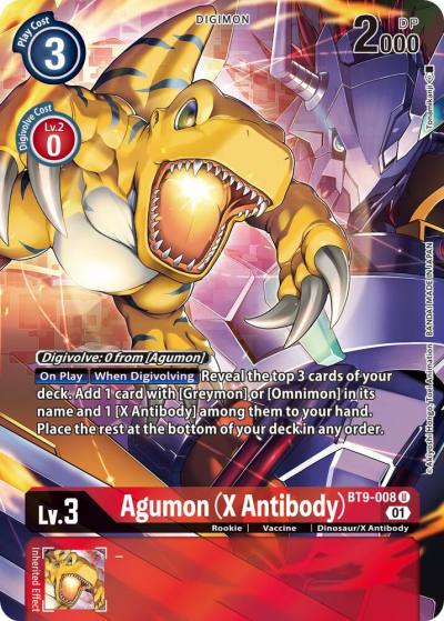 Agumon X Antibody Alternate Art BT9-008 U X Record Digimon card
