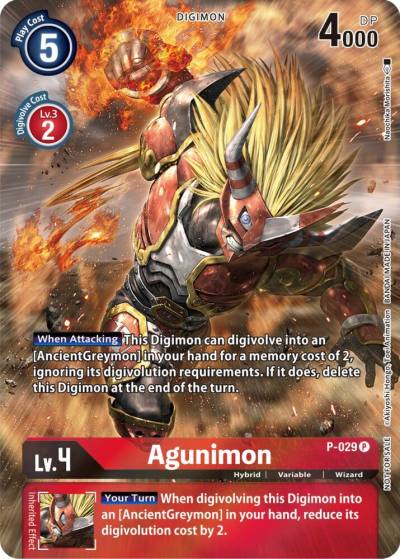 Agunimon 2nd Anniversary Frontier Card P-029 P Digimon Promotion Cards Digimon card