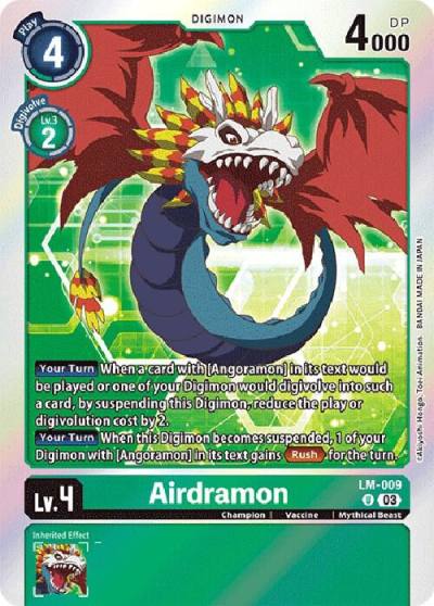 Airdramon English Exclusive LM-009 U Exceed Apocalypse Digimon card