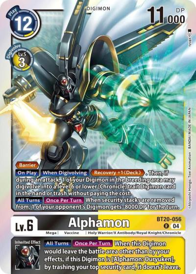 Alphamon BT20-056 R Release Special Booster 2.5 Digimon card
