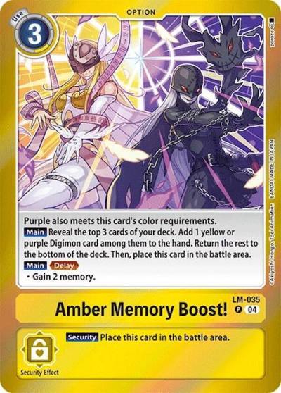 Amber Memory Boost LM-035 P Special Limited Set Digimon card