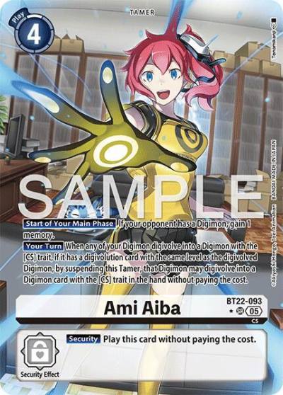 Ami Aiba Alternate Art BT22-093 SR Cyber Eden Digimon card