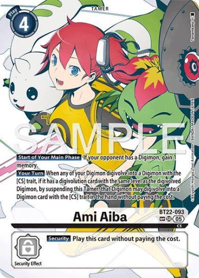 Ami Aiba SP BT22-093 SR Cyber Eden Digimon card