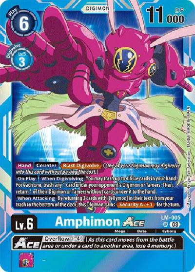 Amphimon ACE English Exclusive LM-005 SR Exceed Apocalypse Digimon card