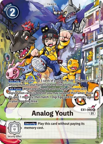 Analog Youth Alternate Art EX1-066 R Classic Collection Digimon card