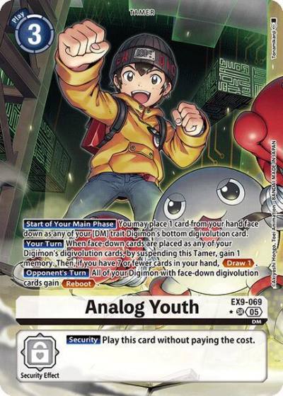 Analog Youth Alternate Art EX9-069 SR Versus Monsters Digimon card