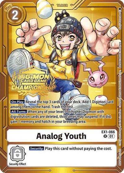 Analog Youth Championship 2024 Tamers Pack EX1-066 R Classic Collection Digimon card