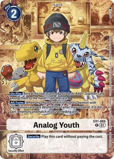 Analog Youth Limited Card Pack EX1-066 R World Convergence Digimon card