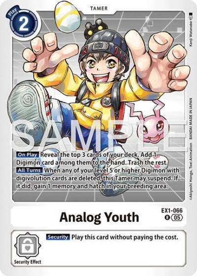 Analog Youth Reprint EX1-066 R Advanced Booster Digimon Generation Digimon card