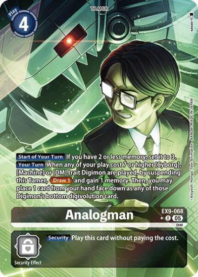Analogman Alternate Art EX9-068 R Versus Monsters Digimon card