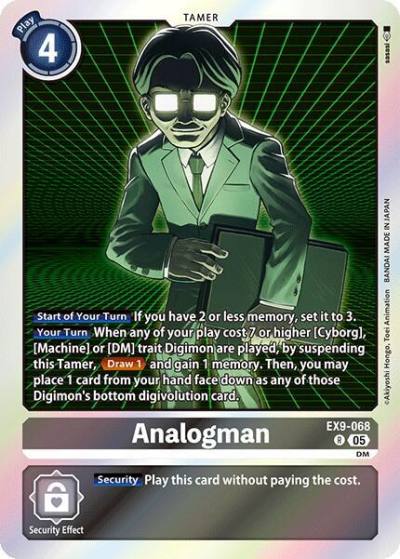 Analogman EX9-068 R Versus Monsters Digimon card