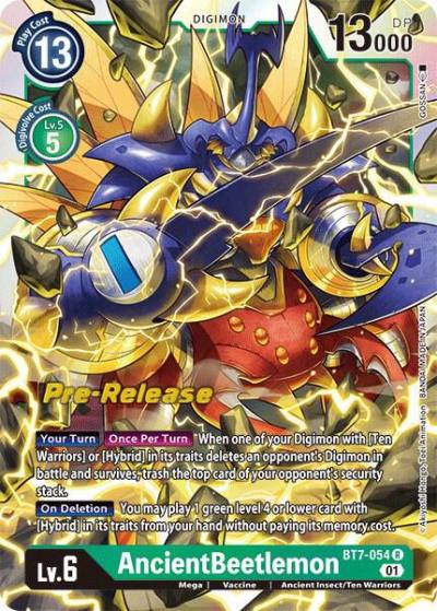 AncientBeetlemon BT7-054 R Next Adventure Pre-Release Cards Digimon card