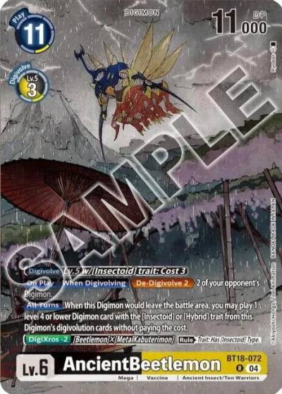 AncientBeetlemon Tamers Selection Box Ver Championship 2024 BT18-072 R Release Special Booster 2.0 Digimon card